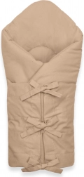 couverture d’emmaillotage classique à lacets New Baby cappuccino