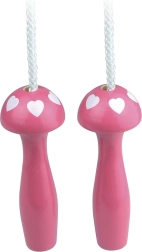Vilac corde à sauter fuchsia avec petits cœurs