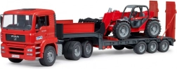 camion avec remorque MAN TGA et chargeur télescopique Manitou 1:16