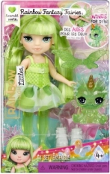 Rainbow High petite sœur féerique Emerald – poupée verte avec ailes et animal de compagnie