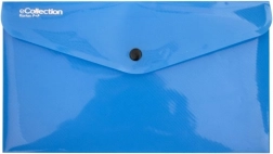 Pochette avec pression bleue