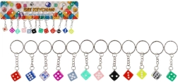 Porte-clés en forme de dé 7 cm
