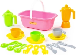 Set de vaisselle Top Chef avec panier pour 3 personnes