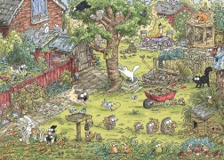 HEYE Puzzle Simon’s Cat : Aventures au jardin 1000 pièces
