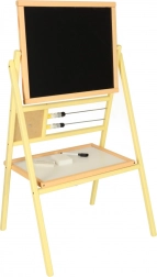 Tableau magnétique en bois pour enfants avec craie et boulier