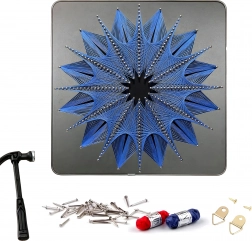 Peinture par numéros avec cadre 30 × 30 cm pour enfants – kit toile, peintures et pinceaux