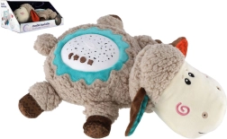 mouton en peluche avec projecteur et mélodies 35 × 22 cm, veilleuse pour enfants 6m+