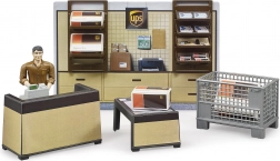 Ensemble BWORLD Magasin de colis UPS avec figurine