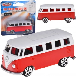 modèle en métal VOLKSWAGEN T1 1:56 rouge et blanc