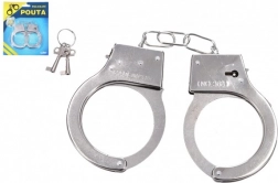 Menottes policières en métal avec clé pour enfants