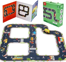Tooky Toy puzzle routier ville 21 pièces avec certification FSC