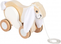 Jouet à tirer en bois Lapin avec oreilles bruissantes de Small Foot
