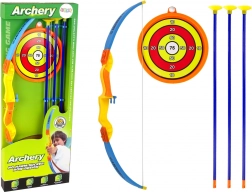 Set de tir à l’arc pour enfants avec cible et flèches à ventouse – orange