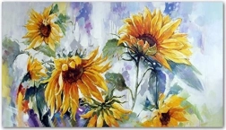 Peinture diamant Tournesols 80 × 40 cm
