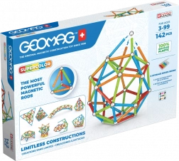 Geomag Supercolor jeu de construction 142 pièces en plastique recyclé