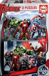 Puzzle EDUCA AVENGERS – Union 2×100 pièces