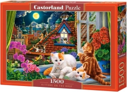 Puzzle 1500 pièces Chats sur le toit