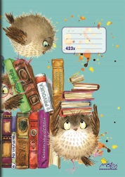 Cahier scolaire A4 pour journal de lecture, réglure 12 mm, 20 feuilles