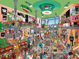 Puzzle HEYE magasin de musique, 1500 pièces