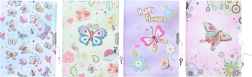 journal souvenir Papillon avec cadenas 13x18 cm