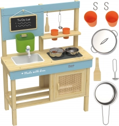 Grande cuisine extérieure en bois XXL avec accessoires CLASSIC WORLD