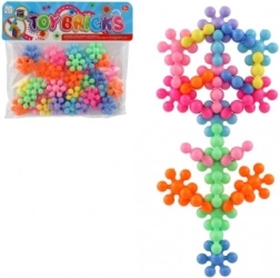 Jeu de construction coloré de fleurs pour enfants