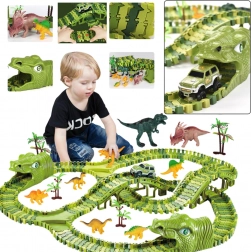 Piste de course dinosaures DIY – 240 pièces