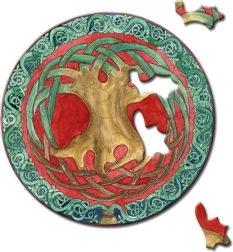 Puzzle rond Curiosi Picoli arbre 33 pièces