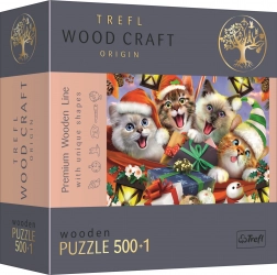 Puzzle en bois Chats de Noël 501 pièces