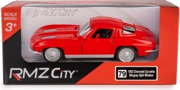 Modèle en métal Chevrolet Corvette Stingray 1963 Split Window 1:35 rouge