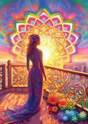 Puzzle ART PUZZLE Coucher de soleil divin 1000 pièces