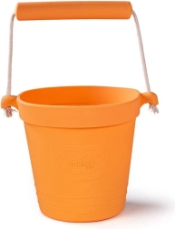 Seau de plage en silicone orange BIGJIGS TOYS