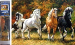Norimpex peinture diamant Chevaux au galop 30 × 40 cm
