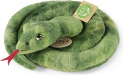 Serpent peluche vert 90 cm éco-responsable