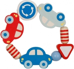Voitures en bois avec anneau tactile
