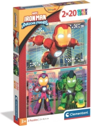 Puzzle Iron Man et ses incroyables amis 2×20 pièces