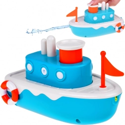 Bateau de bain flottant pour enfants avec fontaine d'eau