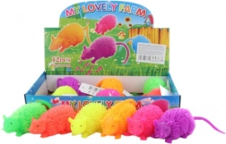 Souris hérissée lumineuse – jouet en caoutchouc pour enfants