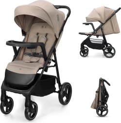 Poussette sportive Kinderkraft Trig 3 avec plateau stone beige