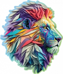 Puzzle en bois Lion moderne 250 pièces WOODEN CITY