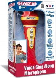 Microphone karaoké avec effets lumineux