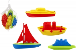 set de bain bateaux, 4 pcs plastique en filet