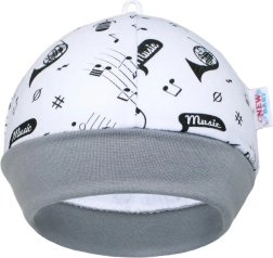 Bonnet bébé en coton New Baby Music