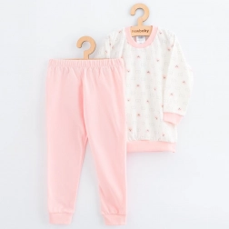 Pyjama en coton pour enfants New Baby ourson rose 128/134