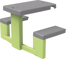 Table de pique-nique avec bancs pour maisons de jeux pour enfants