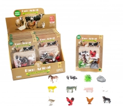 Ensemble de figurines Animaux de la ferme 12 pcs