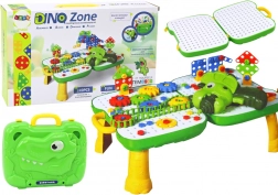 Table-valise Dino Zone jeu de construction avec perceuse 249 pièces