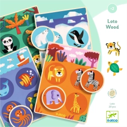 Loto en bois Animaux du monde par Djeco