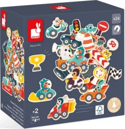 Magnets en bois voitures pour enfants