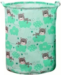 Panier vert pour jouets